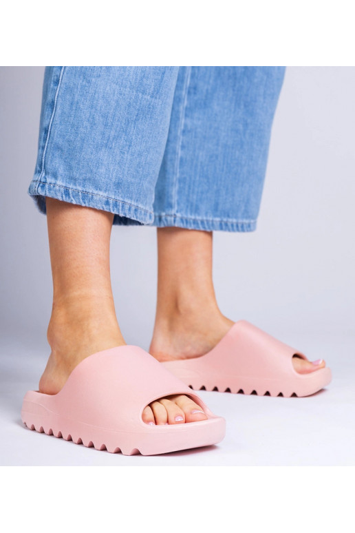 Chaussons en caoutchouc roses pour...