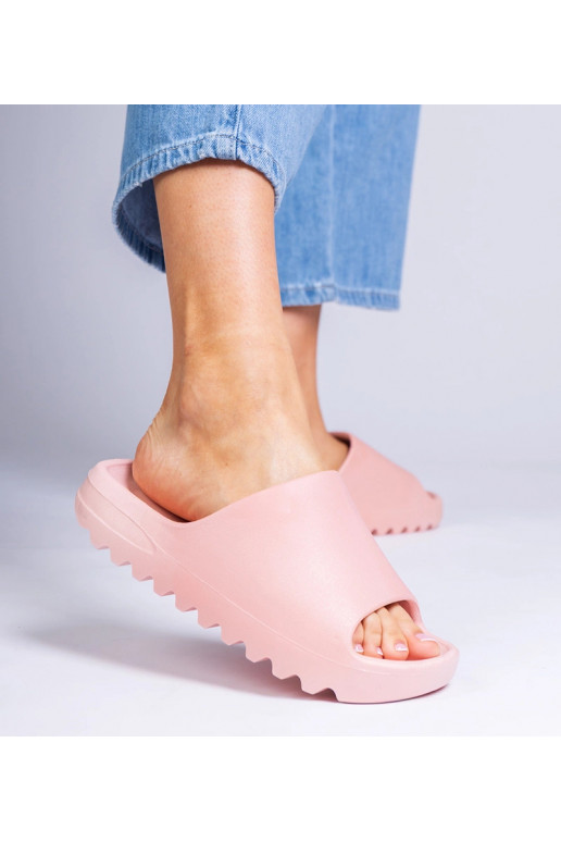 Chaussons en caoutchouc roses pour...