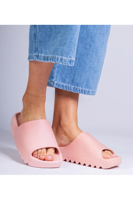 Chaussons en caoutchouc roses pour...