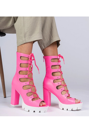 Bottes roses pour femmes à... 2