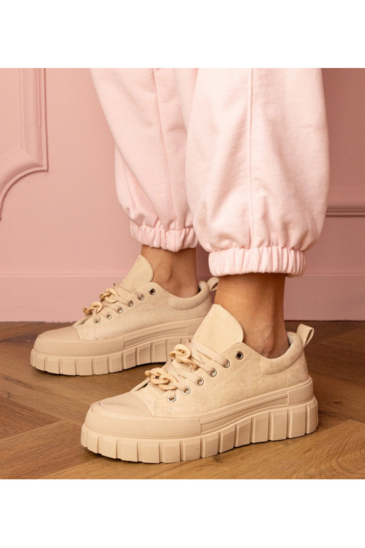 Baskets de sport couleur sable pour...
