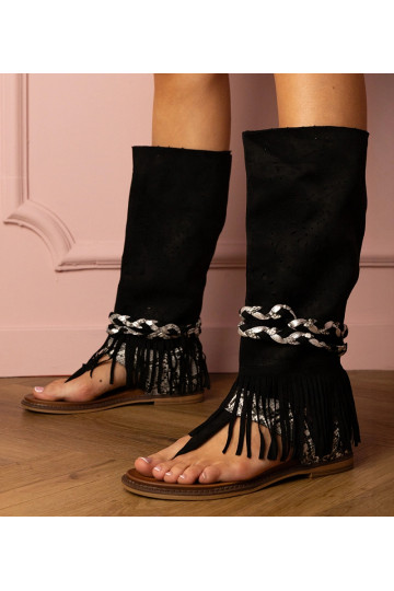 Sandales noires pour femmes...