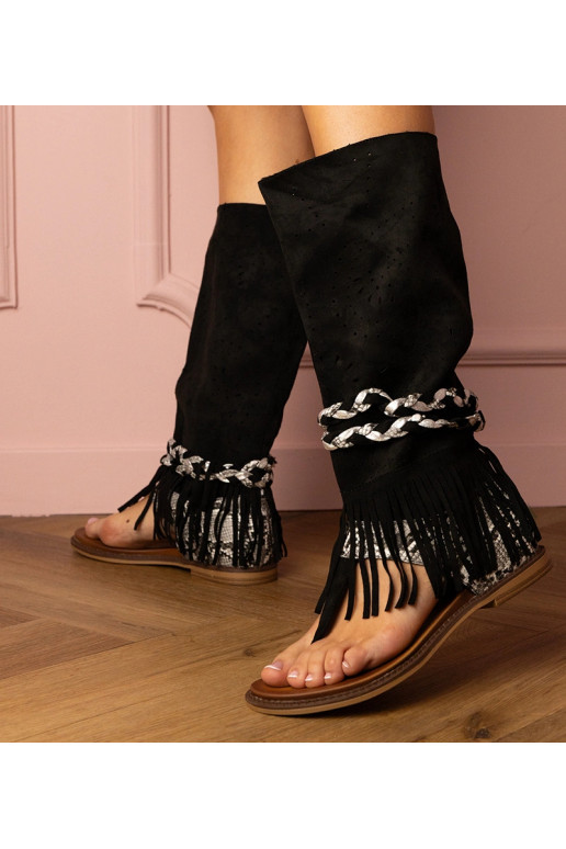 Sandales noires pour femmes avec une...