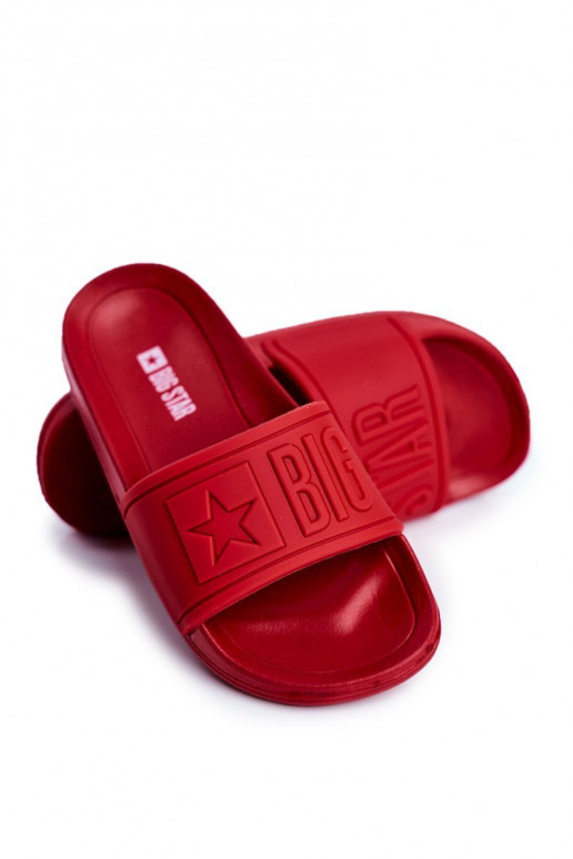 Chaussons Puéril Big Star couleur rouge DD374156
