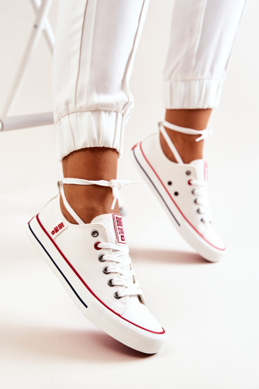 Féminin  chaussures décontractées BIG STAR JJ274123 couleur blanche