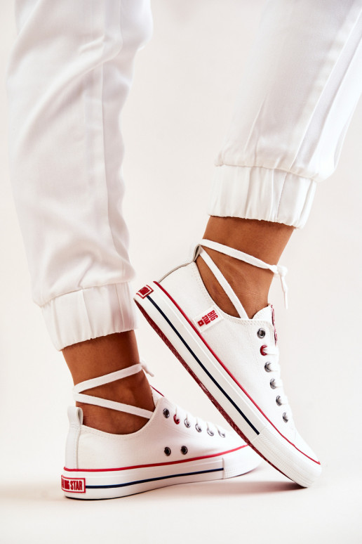 Féminin  chaussures décontractées BIG STAR JJ274123 couleur blanche