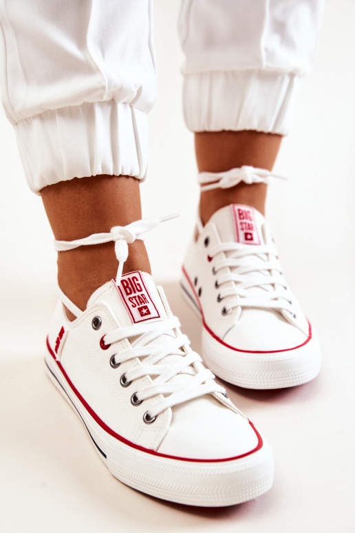 Féminin  chaussures décontractées BIG STAR JJ274123 couleur blanche