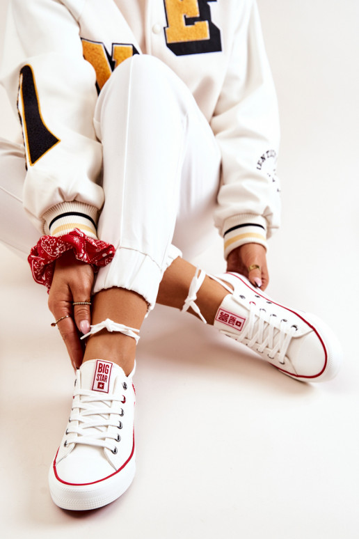 Féminin  chaussures décontractées BIG STAR JJ274123 couleur blanche