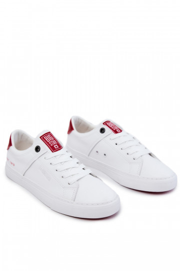 Peau Mâle Baskets Big Star JJ174106 Blanc-couleur rouge