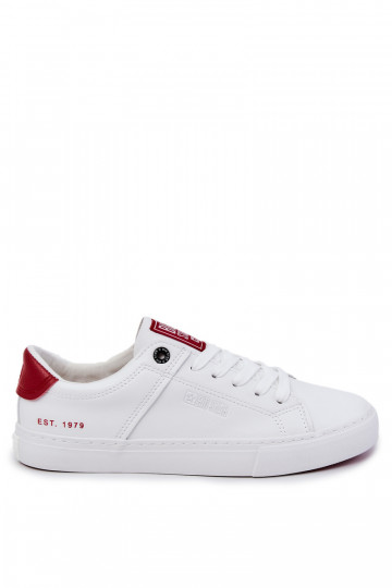 Peau Mâle Baskets Big Star JJ174106 Blanc-couleur rouge 2