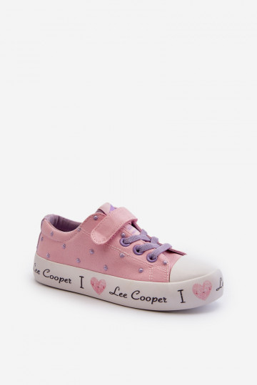 Chaussures de loisirs roses pour enfants Lee Cooper LCIN-24-02-2160