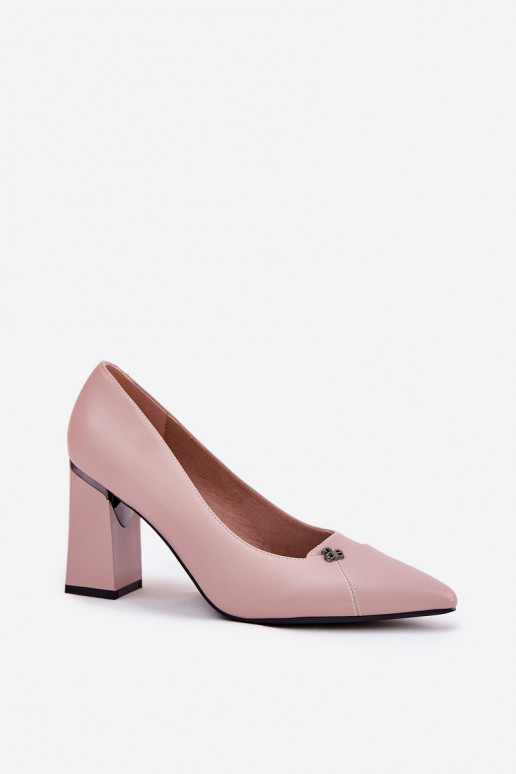 Chaussures avec des talons Style élégant Vinceza 62224 couleur rose