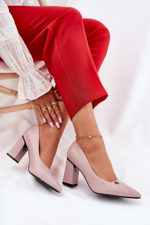 Chaussures avec des talons Style élégant Vinceza 62224 couleur rose