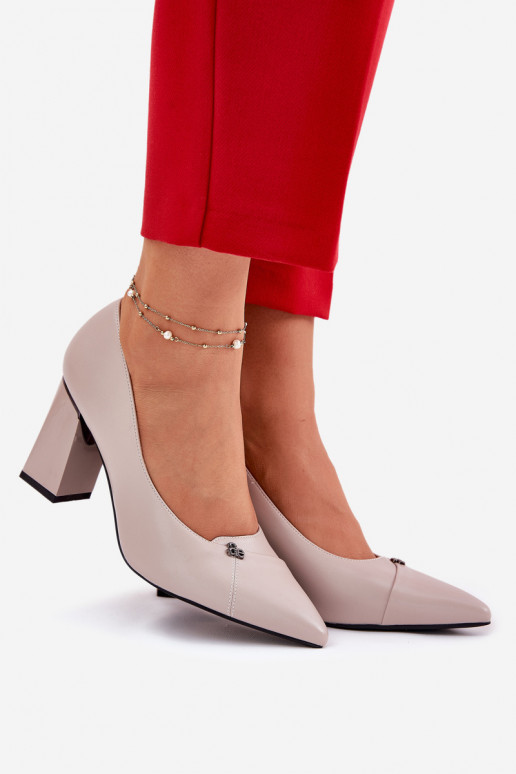 Chaussures avec des talons Style élégant Vinceza 62224 couleur grise Chaussures avec des talons Style élégant Vinceza 62224 couleur grise