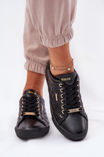 Chaussures de loisirs en cuir écologique Big Star RR274323 couleur noire 2
