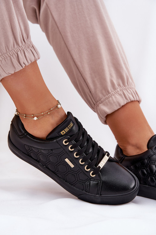 Chaussures de loisirs en cuir écologique Big Star RR274323 couleur noire Chaussures de loisirs en cuir écologique Big Star RR274323 couleur noire