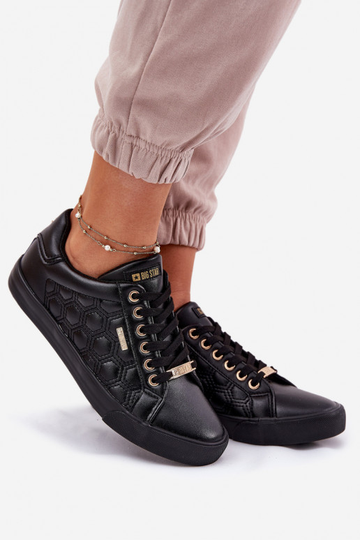 Chaussures de loisirs en cuir écologique Big Star RR274323 couleur noire Chaussures de loisirs en cuir écologique Big Star RR274323 couleur noire