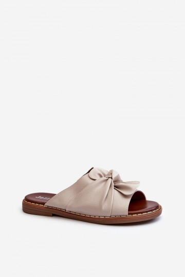 Mules pour femmes à talons larges couleur sable Nelvira 2