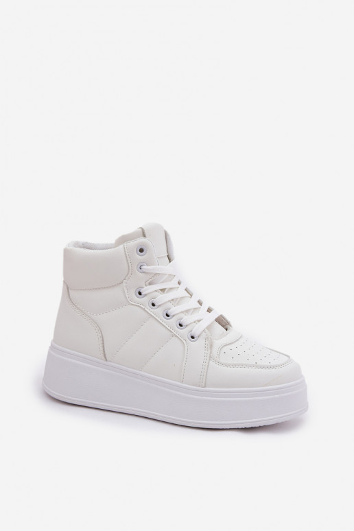 Grand Chaussures modèle baskets Féminin avec une plateforme couleur blanche Tillive Grand Chaussures modèle baskets Féminin avec une plateforme couleur blanche Tillive