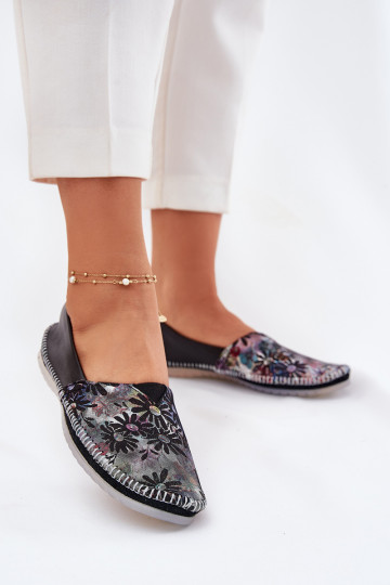 Ballerines avec des écrits Il fautciejka T1930-39 couleur noire 2
