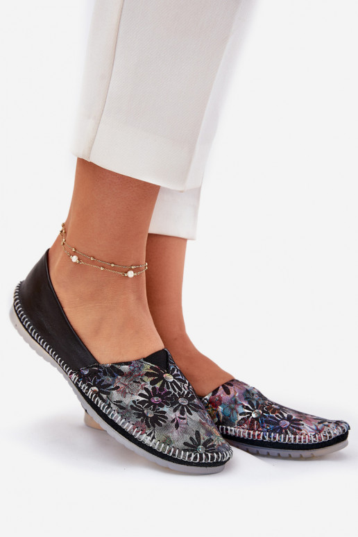 Ballerines avec des écrits Il fautciejka T1930-39 couleur noire