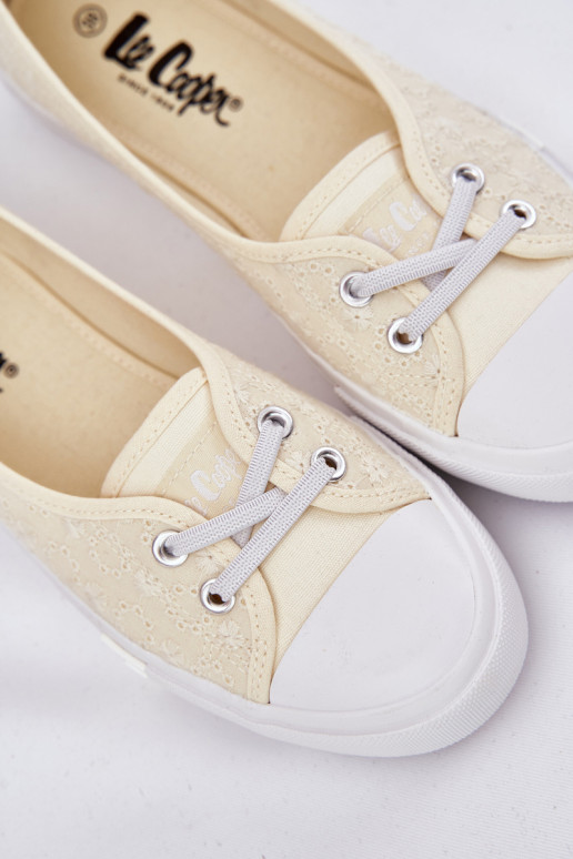 Baskets Chaussures de loisirs Z Haftem Lee Cooper LCDANS-25-31-3445L beige