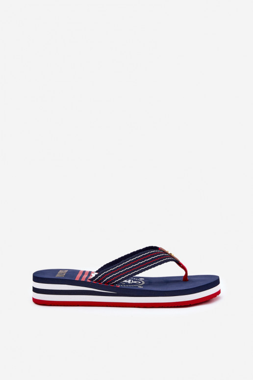 Féminin Chaussons Chaussons Sur un coin Big Star RR274A126 bleu foncé Féminin Chaussons Chaussons Sur un coin Big Star RR274A126 bleu foncé