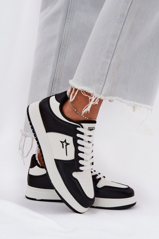 Chaussures modèle baskets Féminin Big Star RR274A240 HI-POLY SYSTEM Blanc-couleur noire Chaussures modèle baskets Féminin Big Star RR274A240 HI-POLY SYSTEM Blanc-couleur noire