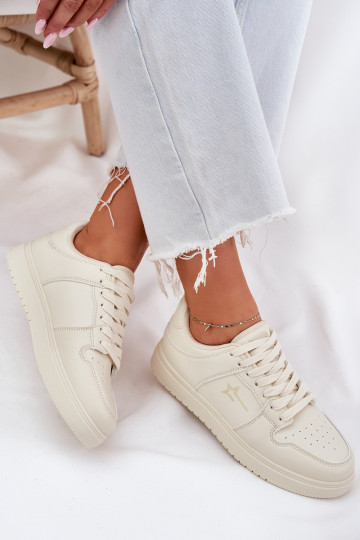 Baskets pour femmes type sneakers Big Star RR274A243 HI-POLY SYSTEM couleur sable
