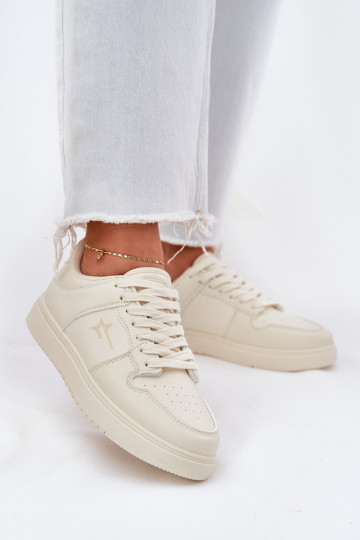 Baskets pour femmes type sneakers Big Star RR274A243 HI-POLY SYSTEM couleur sable 2