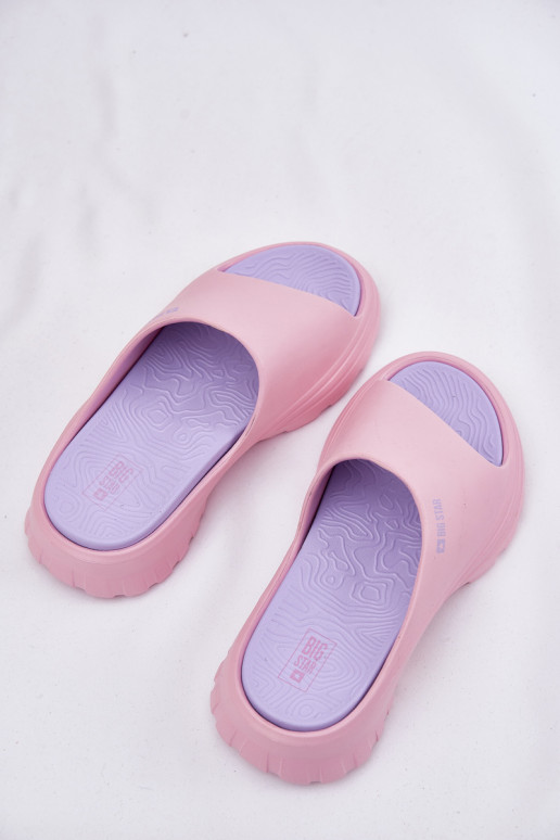 Pantoufles légères Pantoufles pour femmes Big Star RR274A587 couleur rose Pantoufles légères Pantoufles pour femmes Big Star RR274A587 couleur rose