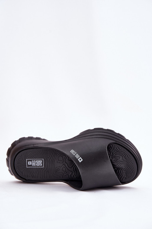 Pantoufles légères Pantoufles pour femmes Big Star RR274A577 couleur noire Pantoufles légères Pantoufles pour femmes Big Star RR274A577 couleur noire