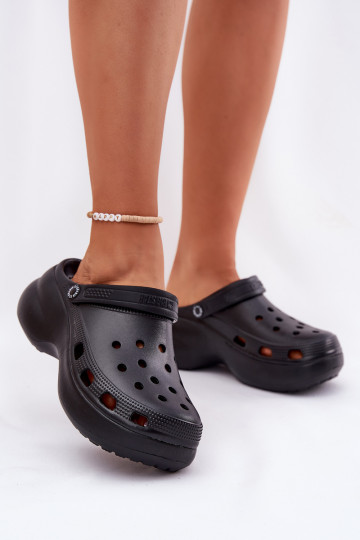 Chaussons légers pour femmes avec semelles massives tendance Big Star RR274A118 couleur noire 2