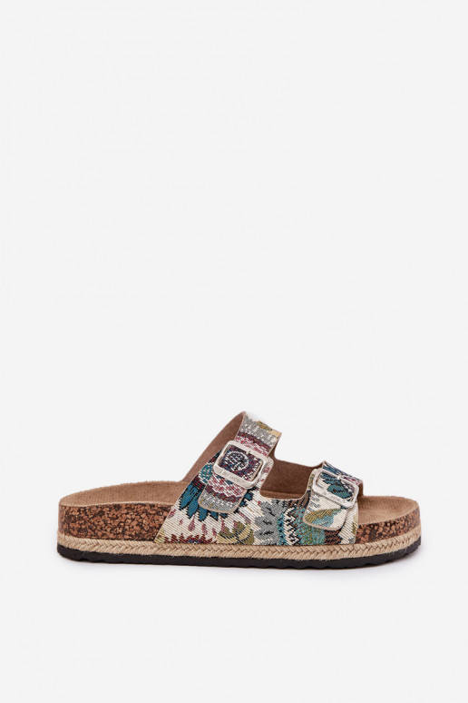 À motifs Pantoufles pour femmes avec une plateforme avec boucles Lee Cooper LCDANS-25-35-3483L Couleurs différentes