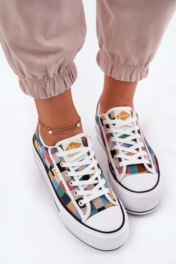 À motifs Chaussures de loisirs avec une plateforme Lee Cooper LCDANS-25-31-3441L Couleurs différentes