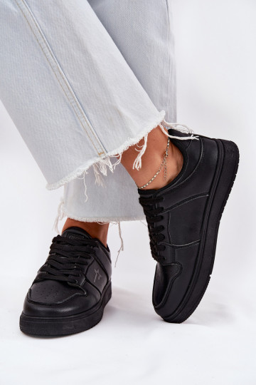 Chaussures modèle baskets Féminin Big Star RR274A242 HI-POLY SYSTEM couleur noire 2