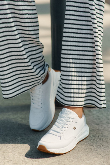 Baskets pour femmes Big Star RR274629 HI-POLY SYSTEM blanches 2