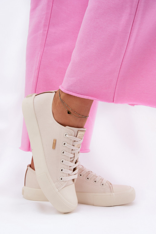 Chaussures décontractées couleur sable pour femmes Big Star RR274768 Chaussures décontractées couleur sable pour femmes Big Star RR274768