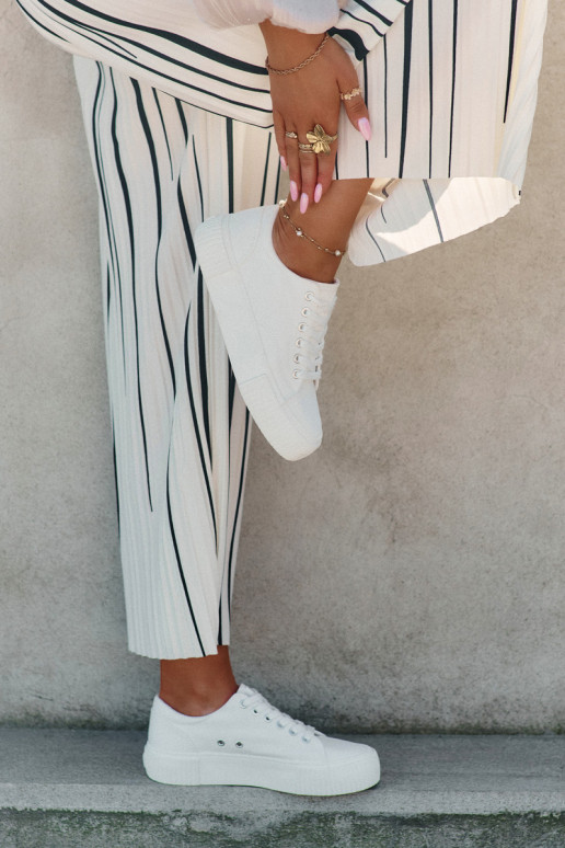 Chaussures décontractées blanches pour femmes Big Star RR274405 Chaussures décontractées blanches pour femmes Big Star RR274405