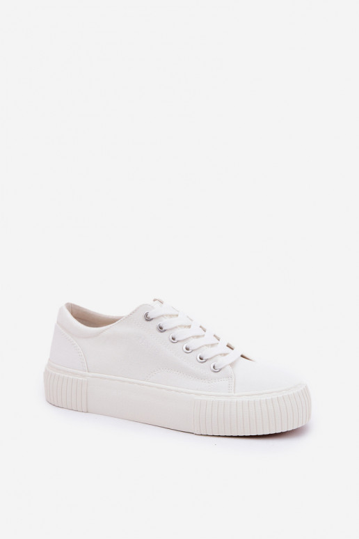 Chaussures décontractées blanches pour femmes Big Star RR274405 Chaussures décontractées blanches pour femmes Big Star RR274405