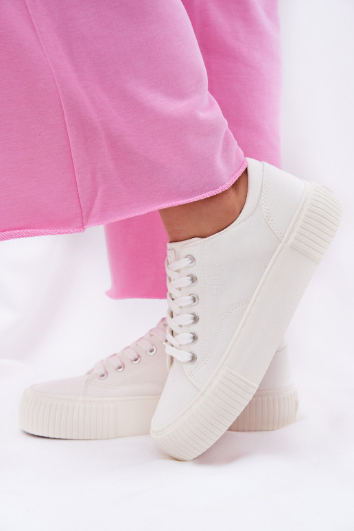 Chaussures décontractées blanches pour femmes Big Star RR274405 Chaussures décontractées blanches pour femmes Big Star RR274405