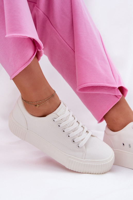 Chaussures décontractées blanches pour femmes Big Star RR274405 Chaussures décontractées blanches pour femmes Big Star RR274405