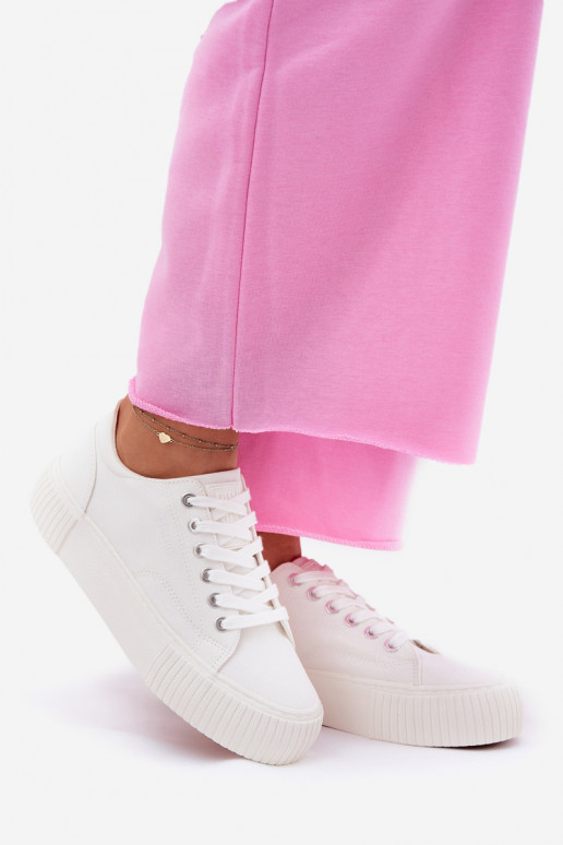 Chaussures décontractées blanches pour femmes Big Star RR274405 Chaussures décontractées blanches pour femmes Big Star RR274405