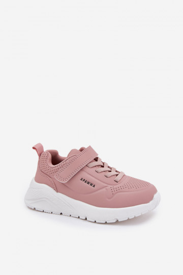 Puéril  baskets avec une plateforme couleur rose Mirivia