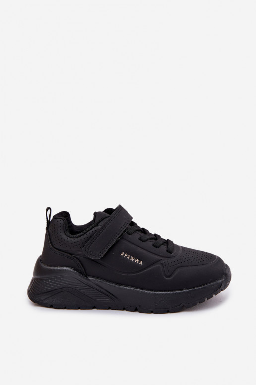 Puéril  baskets avec une plateforme couleur noire Mirivia Puéril  baskets avec une plateforme couleur noire Mirivia