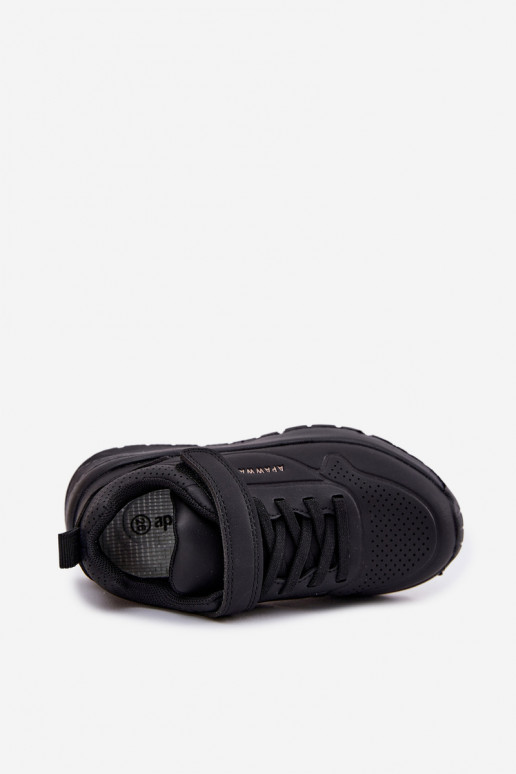 Puéril  baskets avec une plateforme couleur noire Mirivia Puéril  baskets avec une plateforme couleur noire Mirivia