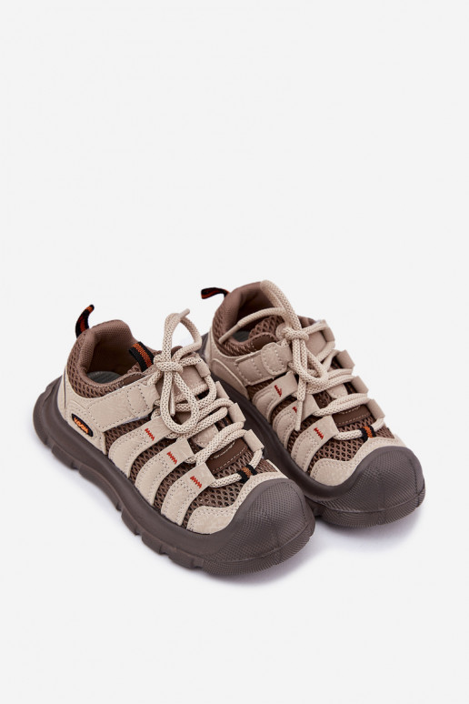 Chaussures enfants Style sportif randonnée beige Falenisa Chaussures enfants Style sportif randonnée beige Falenisa