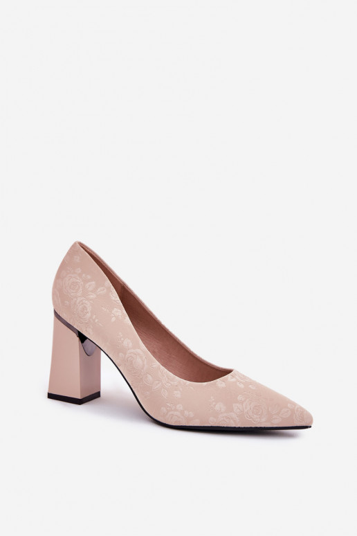 Style élégant Chaussures avec des talons DANS couleur rose Vinceza 62223 beige Style élégant Chaussures avec des talons DANS couleur rose Vinceza 62223 beige