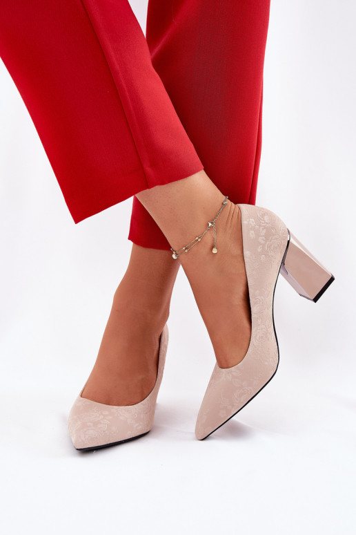 Style élégant Chaussures avec des talons DANS couleur rose Vinceza 62223 beige Style élégant Chaussures avec des talons DANS couleur rose Vinceza 62223 beige