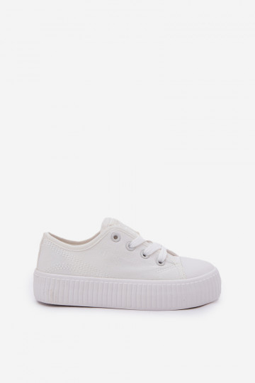 chaussures décontractées Puéril avec des lacets Big Star RR374009 couleur blanche 2